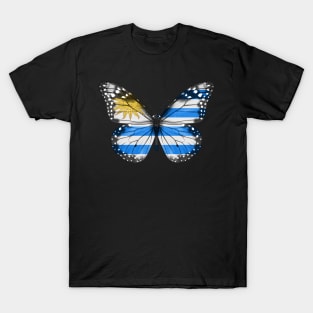 Uraguyan Flag  Butterfly - Gift for Uraguyan From Uruguay T-Shirt